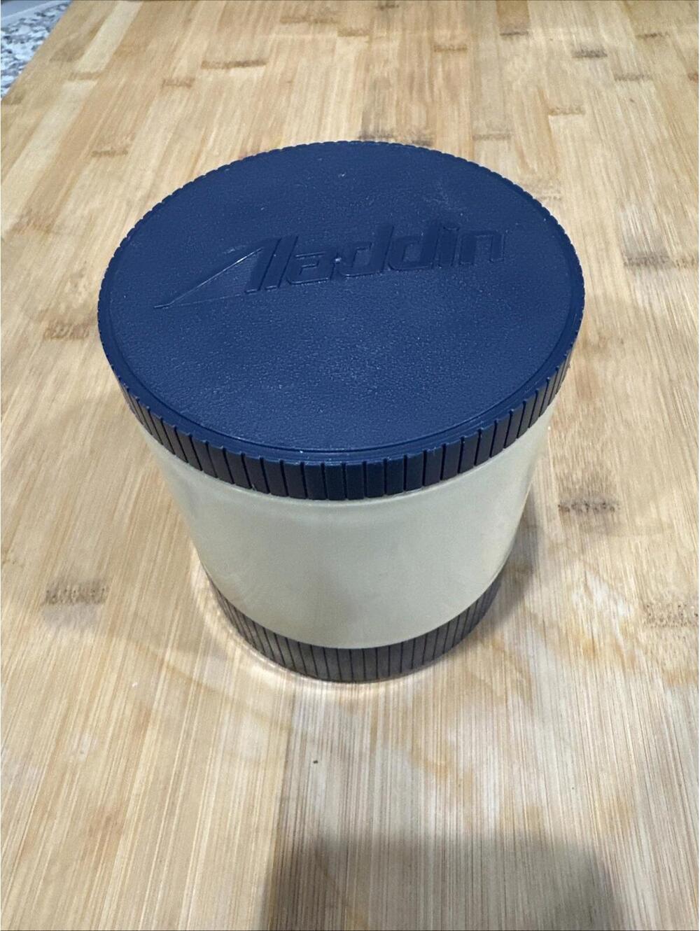 Vintage ALADDIN Model #7000 Insulated Thermo Jar Keep Food Thermos Hot Cold Blue